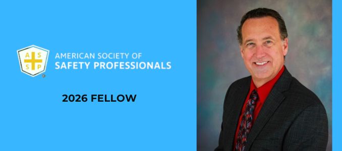 ASSP logo on blue background next to headshot of James Boretti