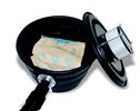 The Nilfisk Safe-Pak HEPA-filtered collection container isolates hazardous materials without contaminating a cleanroom vacuum or personnel. Instead of changing a filter, the Safe-Pak is removed and discarded. (Nilfisk-Advance, Inc. Industrial Vacuum Division photo)
