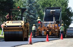 paving workers