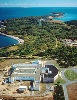 This USDA aerial photo shows the Plum Island Animal Disease Center on Long Island.