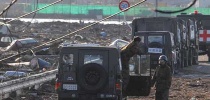 This Japan Ministry of Defense photo shows military personnel working in a tsunami-damaged area.