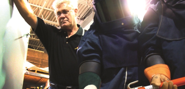 OSHA 1910.132 (f) – Training (1) says employers must provide training to each employee who is required by this section to use PPE. 