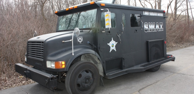 The apprentices practiced their skills while retrofitting this armored vehicle for the Lake Station, Ind. fire department.