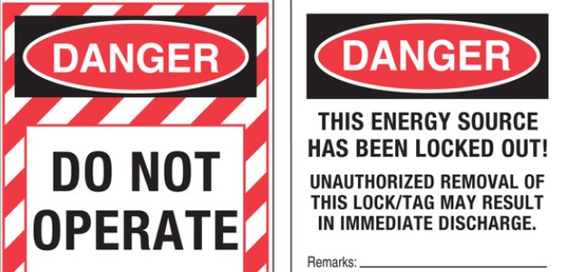 Lockout and tagout devices (locks and tags) must identify the name of the worker applying the device.