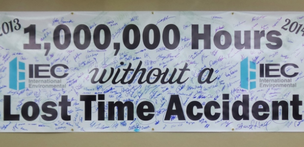 International Environmental Corp. announced its Oklahoma City manufacturing facility has reached 1 million consecutive man-hours of operation without a lost-time injury.