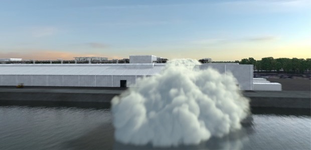 The March 2015 CSB video uses animation to illustrate the traveling cloud of 32,000 pounds of anhydrous ammonia to which more than 150 off-site contract workers were exposed by the leak.