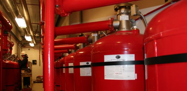 The Firetrace photo shows its E4S system installed. (Firetrace photo)