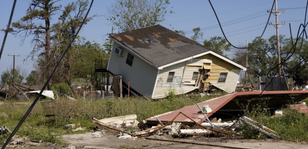 Hurricane Katrina aftermath in New Orleans.