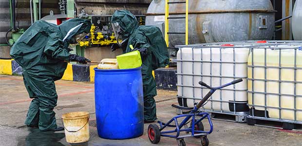 Discussing Basic Spill Response Techniques During HazCom Training