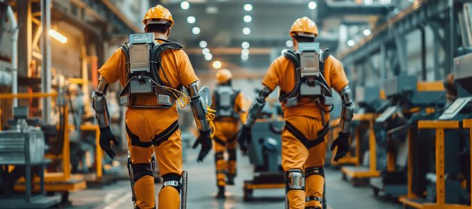 Workers Wearing MSD Suits