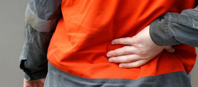 Worker with Back Pain