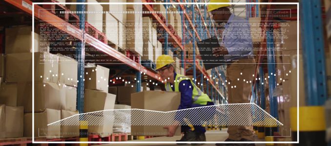 Workers Wearing PPE in Warehouse with AI