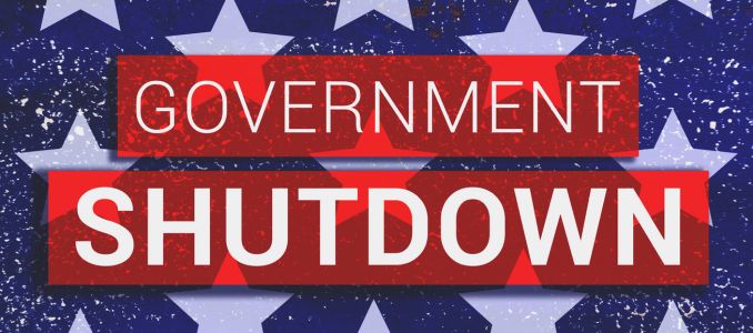 Government Shutdown Flag