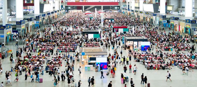 People at an Expo