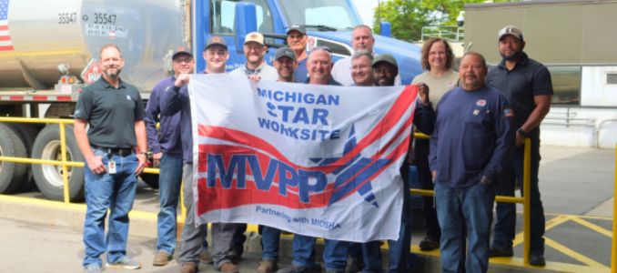 Marathon Romulus LP Terminal employees celebrate the facility’s MVPP STAR certification on June 17, 2026