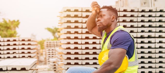 Worker in Hot Weather