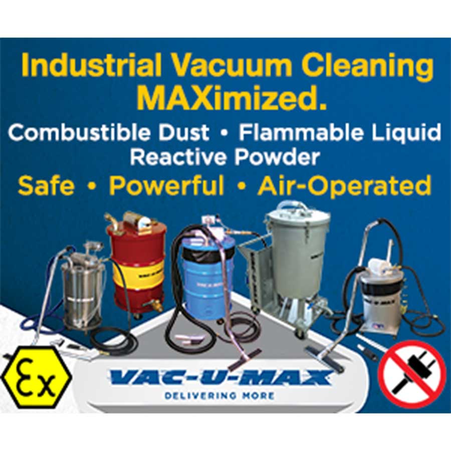 Compressed-Air Operated Industrial Vacuum Cleaners