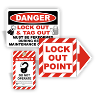 OSHA Compliant Lockout Signs and Labels
