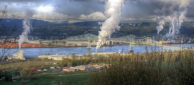 Paper Mill in Longview, Washington