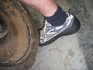 The enclosed-toe, all-rubber safety overshoe is a high-quality alternative to expensive safety footwear. (U.S. Safety photo)