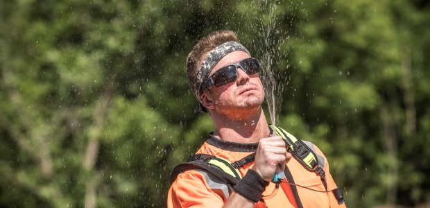 Keeping clean, cool, and convenient water accessible to workers can prove to be more challenging than one would think. The use of hydration packs is a good way to not only solve for that challenge, but encourage more intake of water. (Ergodyne photo)
