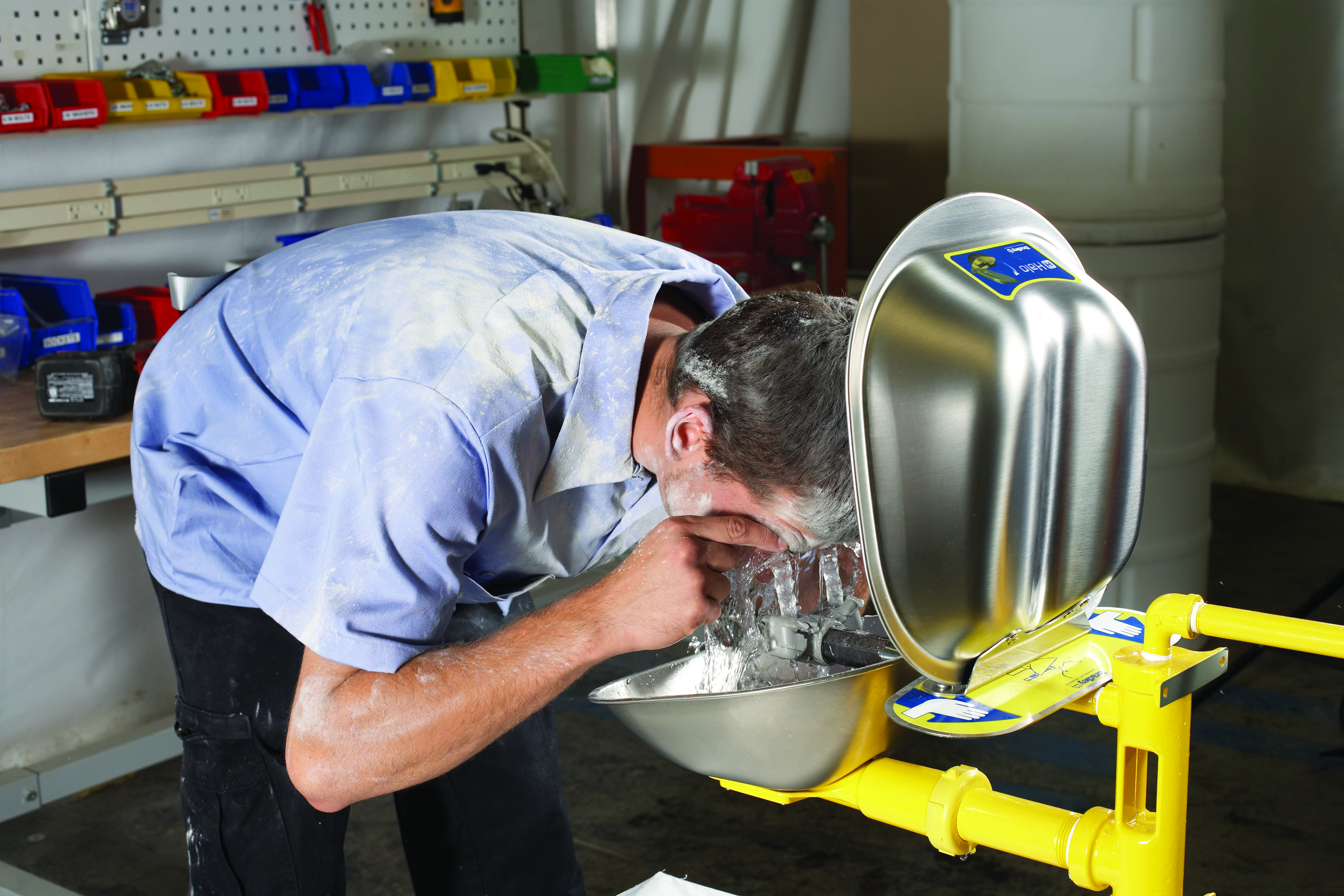 Safeguarding Employees with Dependable EyeFace Washes and Safety Showers