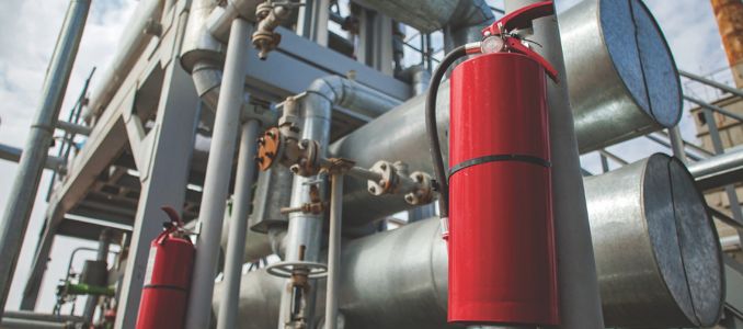 Mounted Fire Extinguisher