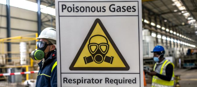 Toxic Gases Warning Sign